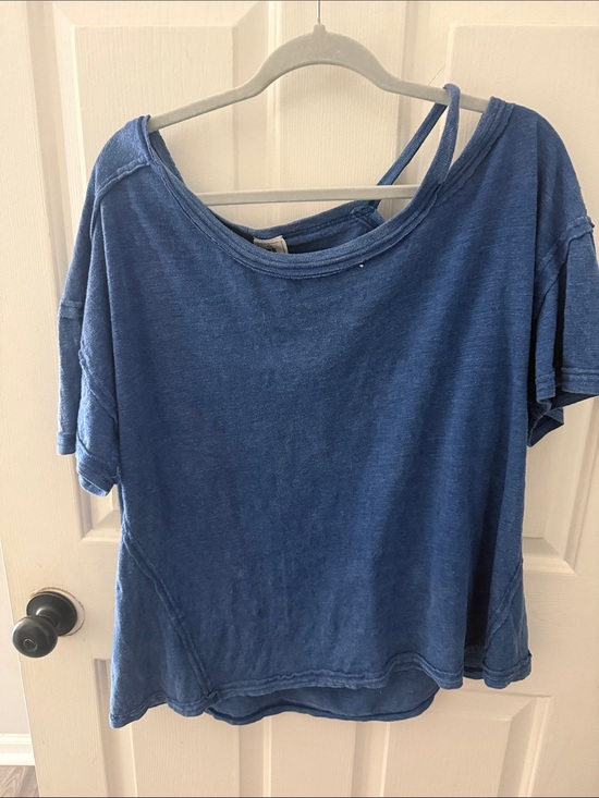 We The Free Tops - We The Free Washed Indigo Short Sleeve Tee